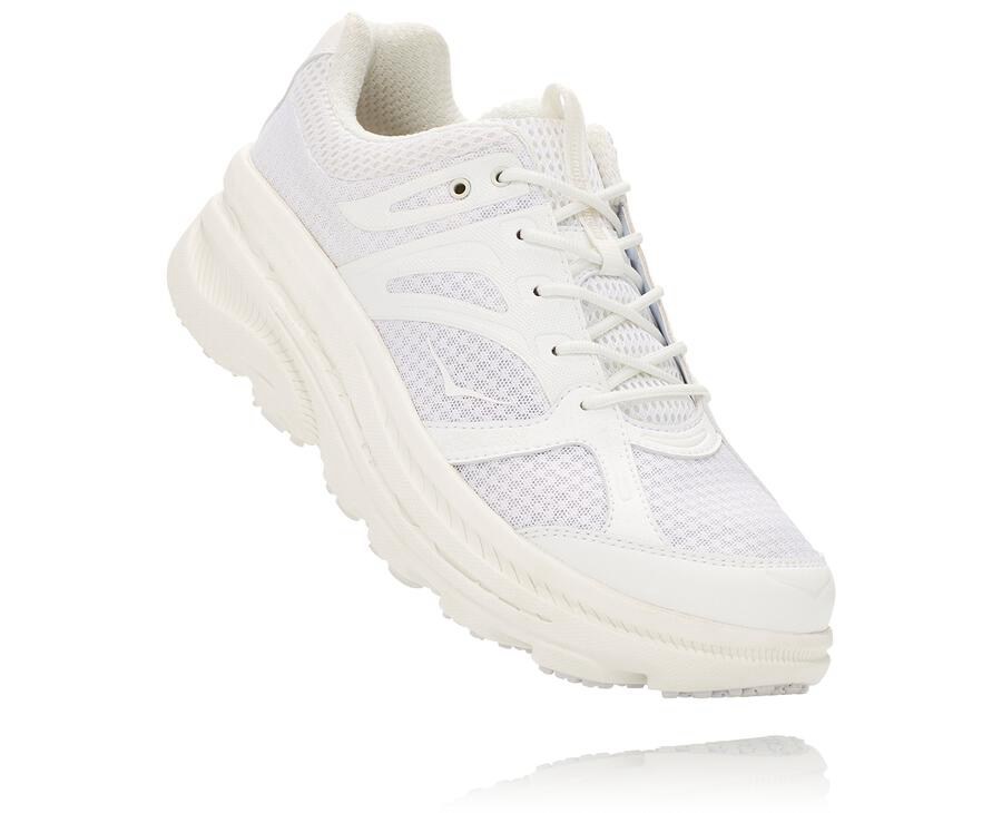 Hoka Mens Running Shoes NZ - Hoka One One X Eg Bondi B White (YWX931825)